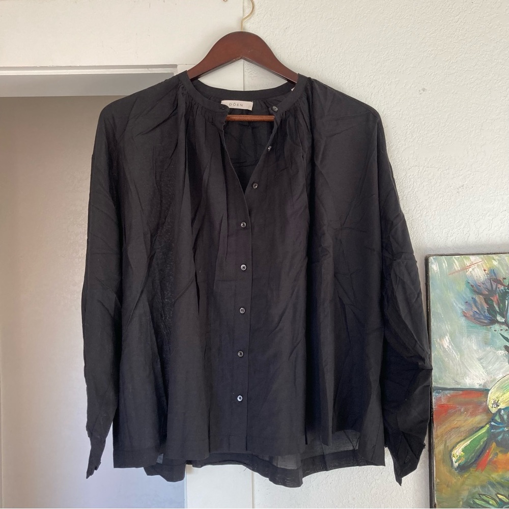 Doen Jane Blouse, Medium, Black